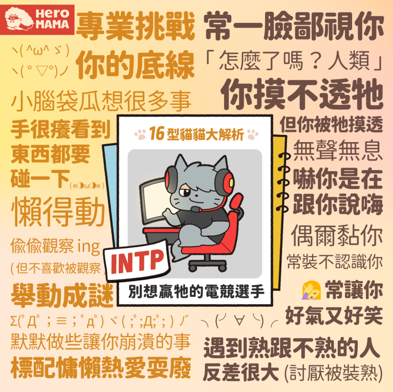 貓狗專屬MBTI心理測驗！貓貓版I型篇 - HeroMama