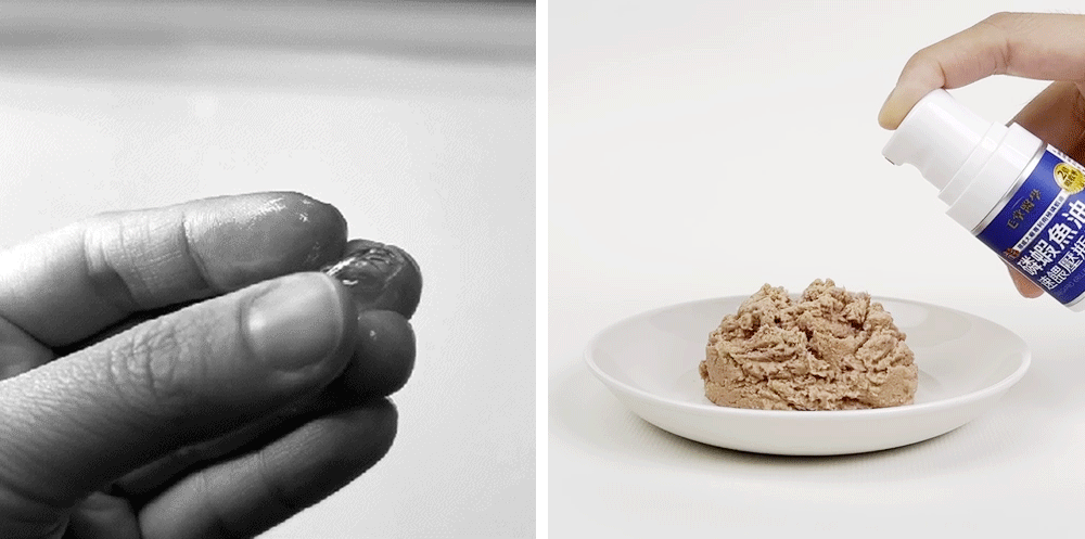 <h3><strong>每日壓2下 深度護膚</strong><strong>×</strong><strong>亮毛×爆毛</strong></h3> ☑ 壓2下=1份完整保健/3kg毛孩 ☑ 比單吃魚油更有感亮毛 ☑ 含磷脂型Omega-3，比魚油好吸收 ☑ 添加33mg專紅素，足量全保養 ☑ 無防腐劑、添加物